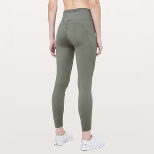 Lululemon Fast & Free Leggings (Grey Sage)